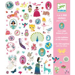 Stickers repositionnables La forêt magique DJECO - multicolore, Jouet