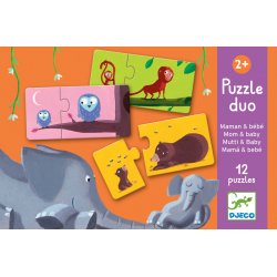 Rigolo n'co - 4 Puzzles 2 ans 4 pièces Djeco - 14,60€
