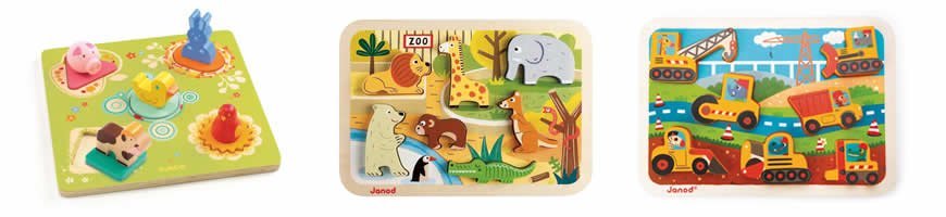 Janod - Chunky Puzzle Zoo - Puzzle en bois 